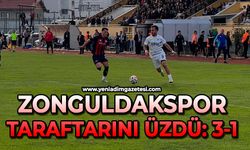 Zonguldakspor taraftarını üzdü: 3-1