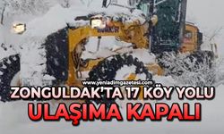 Zonguldak’ta 17 köy yolu ulaşıma kapalı