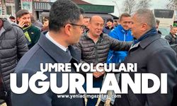 Umre yolcuları dualarla uğurlandı