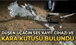 Düşen uçağın ses kayıt cihazı ve kara kutusu bulundu