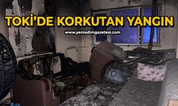 TOKİ'de korkutan yangın