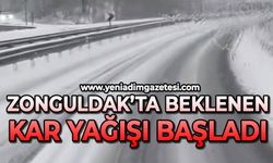 Zonguldak'ta beklenen kar yağışı başladı: İşte son durum
