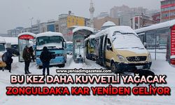 Bu kez daha kuvvetli yağacak:  Zonguldak'a kar yeniden geliyor