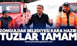 Zonguldak Belediyesi kara hazır: Tuzlar tamam