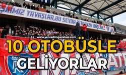 10 otobüsle geliyorlar