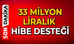 33 milyon liralık hibe desteği