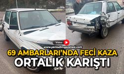 69 Ambarları’nda feci kaza: Ortalık karıştı