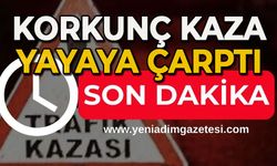 Otomobilin çarptığı yaya yaralandı