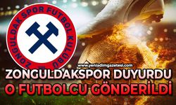 Zonguldakspor duyurdu: O futbolcu gönderildi