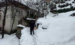 Belediye kış şartlarında hizmetlerini sürdürüyor