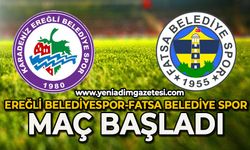 Ereğli Belediyespor-Fatsa Beledispor maçı başladı