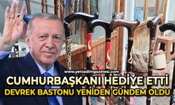 Cumhurbaşkanı Erdoğan hediye etti, asaletin simgesi Devrek bastonu yeniden gündem oldu