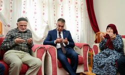 Vali Çağatay'ın ilk ziyareti şehidin baba evi oldu