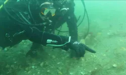 Belediye Başkanı Büyükakın dalış yaptı, su altından müjdeyle çıktı