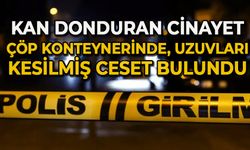 Kan donduran cinayet: Çöp konteynerinde uzuvları kesilmiş ceset bulundu