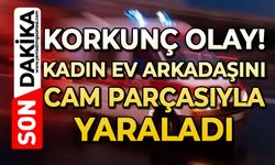 Skandal olay: Kadın ev arkadaşını camla yaraladı