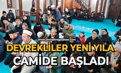 Devrekliler yeni yıla camide başladı