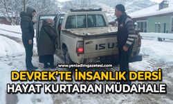 Devrek’te insanlık dersi: Hayat kurtaran müdahale