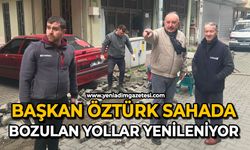 Başkan Öztürk sahada: Bozulan yollar yenileniyor