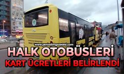Halk otobüsleri kart ücretleri belirlendi