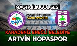 Karadeniz Ereğli Belediyespor, Artvin Hopaspor karşılaşmasında ilk gol sesi