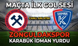 Zonguldakspor-Karabük İdman Yurdu karşılaşmasında ilk gol sesi (Canlı Anlatım)