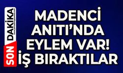 Madenci Anıtı'nda eylem: İş bıraktılar