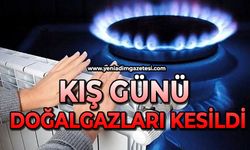 Kış günü doğalgazları kesildi