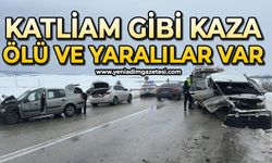 Otomobiller çarpıştı: 1 ölü, 2 yaralı