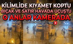 Kilimli'de kıyamet koptu: Satır ve bıçaklar havada uçuştu