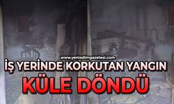 İş yeri alevlere teslim oldu: 1 yaralı