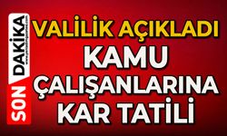 Valilik açıkladı: Kamu çalışanlarına kar tatili
