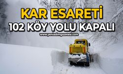 Kar esareti: 102 köy yolu kapalı