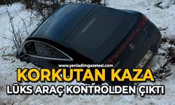 Korkutan kaza: Lüks araç kontrolden çıktı