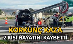 Korkunç kaza: 2 kişi hayatını kaybetti