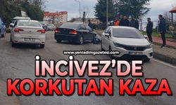 İncivez'de korkutan kaza