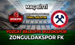 Yozgat Bld.Bozokspor, Zonguldakspor karşılaşması sona erdi