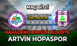 Karadeniz Ereğli Belediyespor, Artvin Hopaspor karşılaşması sona erdi