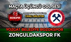 Yozgat Bld.Bozokspor, Zonguldakspor karşılaşmasında üçüncü gol sesi
