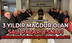 Salı Pazarı esnafı 3 yıldır mağdur: Sorunlarını Mustafa Çağlayan'a anlattılar