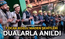 7 Ocak Kozlu maden şehitleri dualarla anıldı