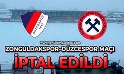 Zonguldakspor–Düzcespor maçı iptal edildi