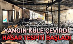 Yangın küle çevirdi: Hasar tespiti başladı