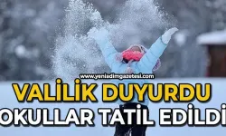 Valilik açıkladı: Bugün okullar tatil