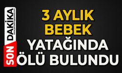 3 aylık bebek yatağında ölü bulundu