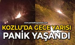 Kozlu'da gece yarısı panik yaşandı