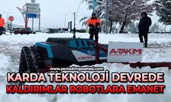Karda teknoloji devrede: Kaldırımlar robotlara emanet