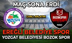 Ereğli Belediye Spor-Yozgat Belediyesi Bozok Spor maçı sona erdi