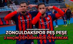 Zonguldakspor peş peşe 2 maçını deplasmanda oynayacak