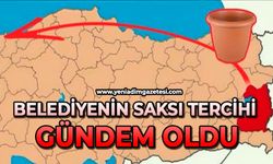 Belediyenin saksı tercihi gündem oldu